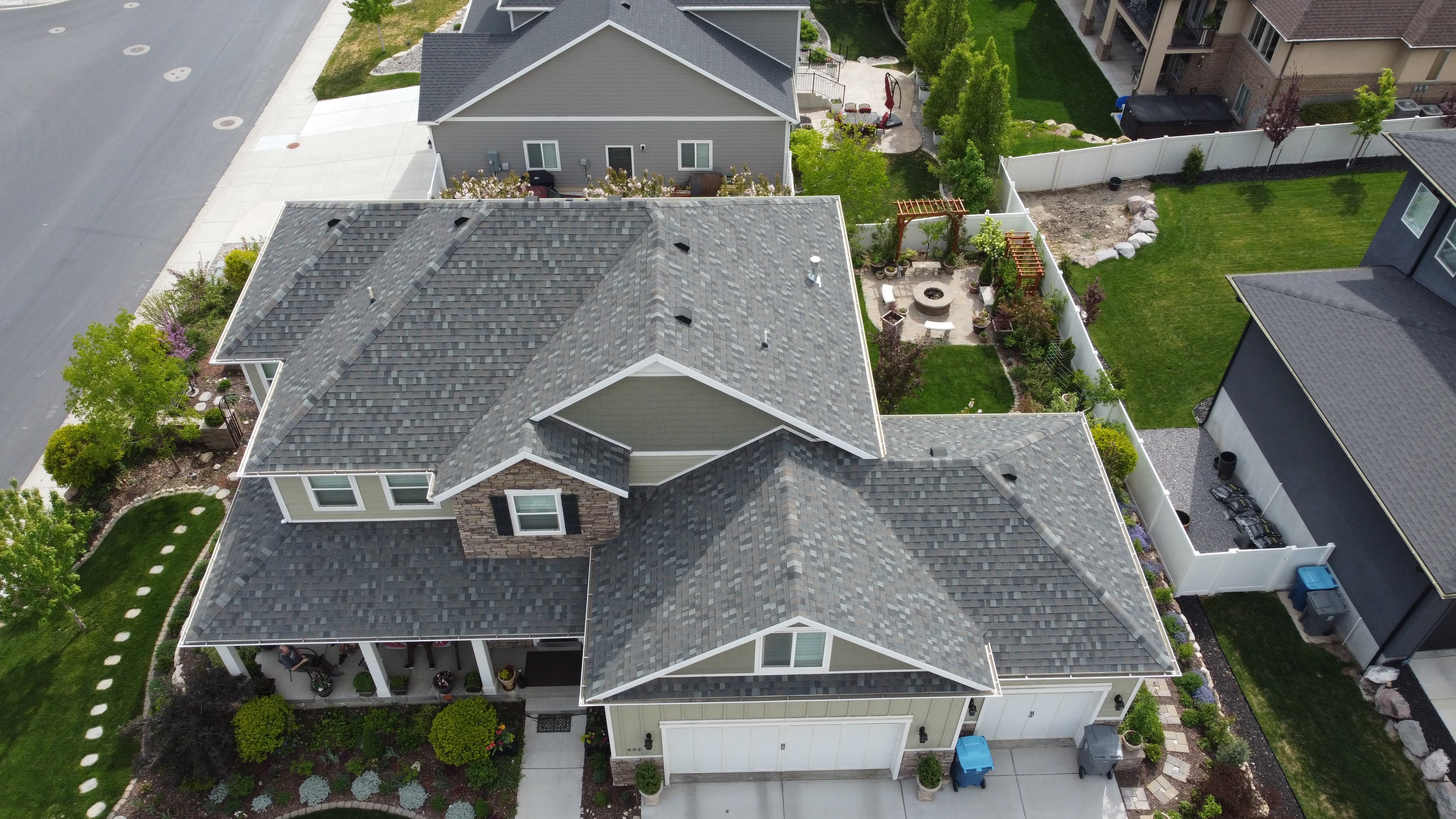 Completed professional roofing installation showcase along the Wasatch Front