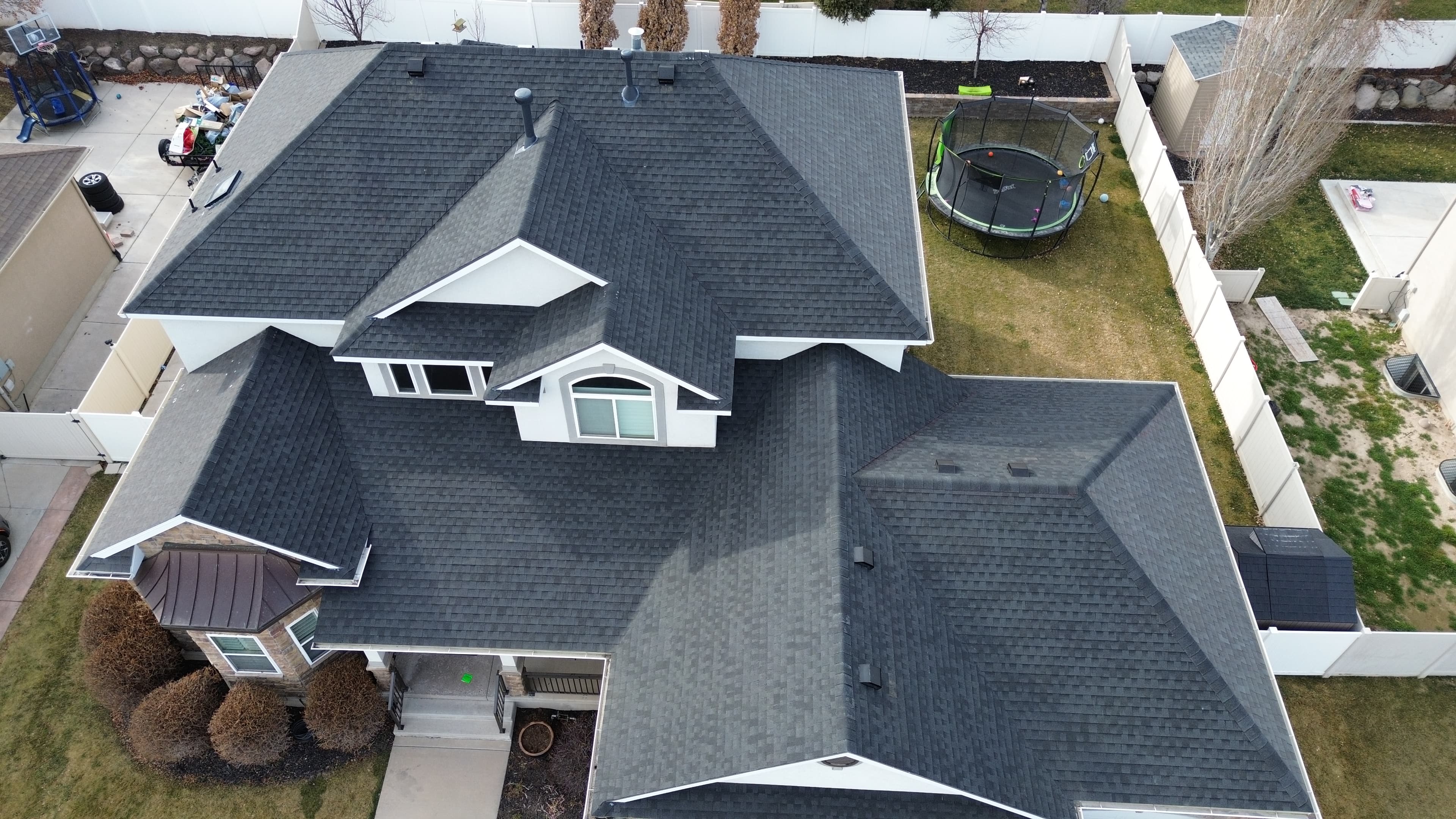Completed professional roofing installation showcase along the Wasatch Front