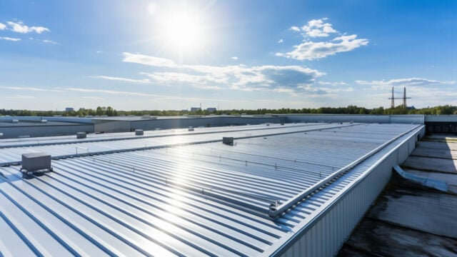 Homeowner reviewing roofing contract