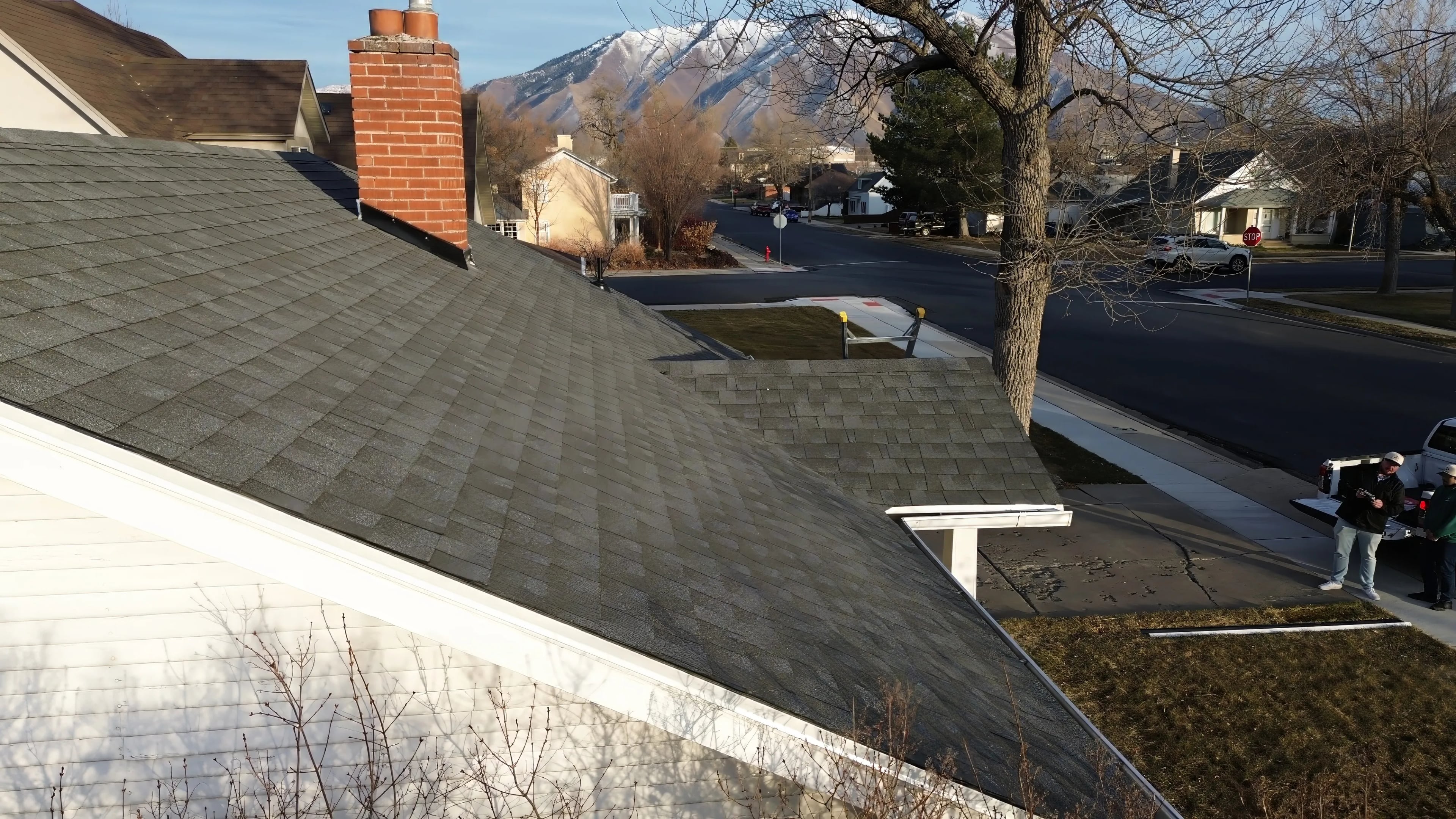 Sandy roof repair field work for storm damage in Sandy, Utah