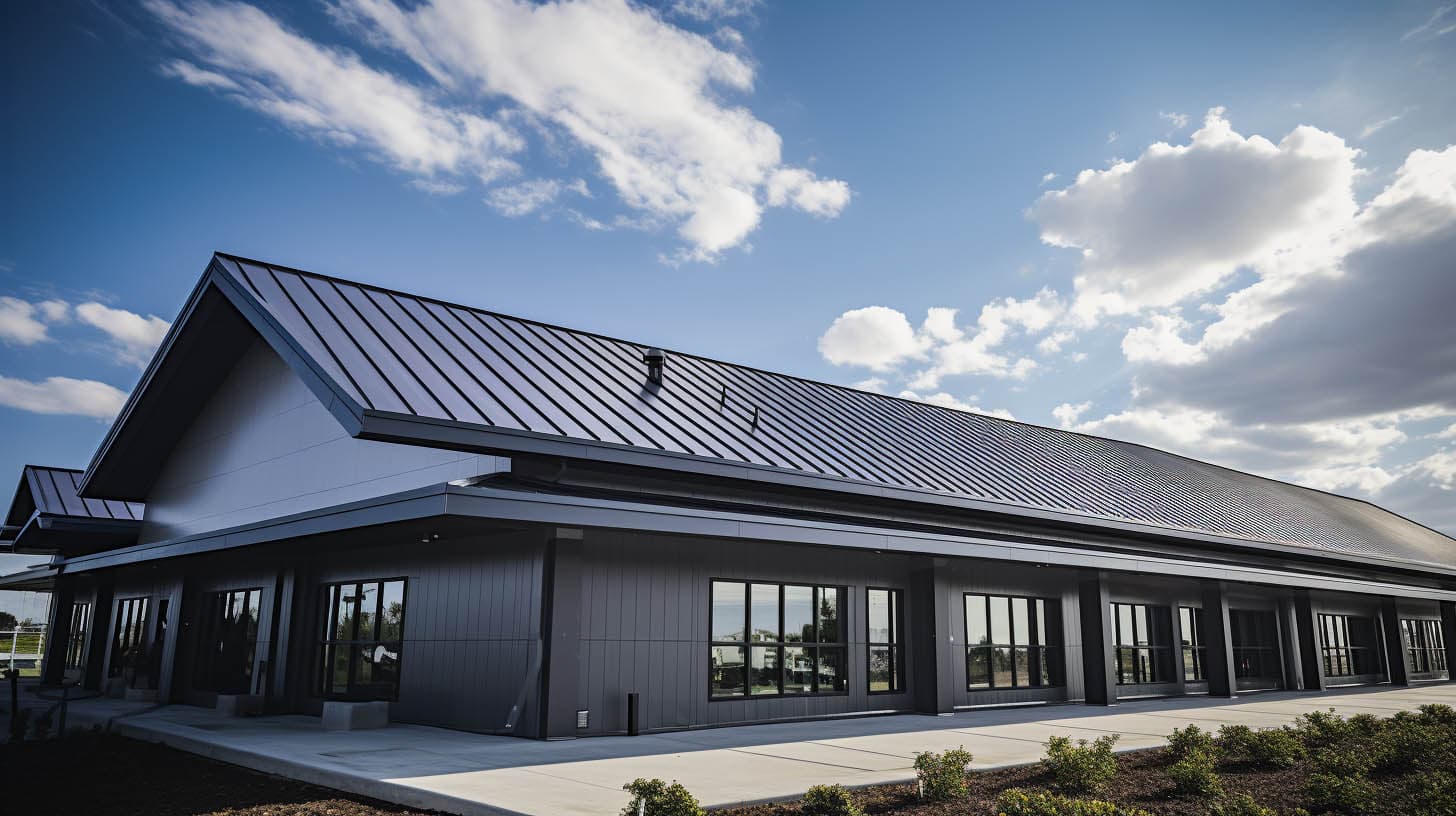 Roofing contractor explaining slope-based material selection to a homeowner