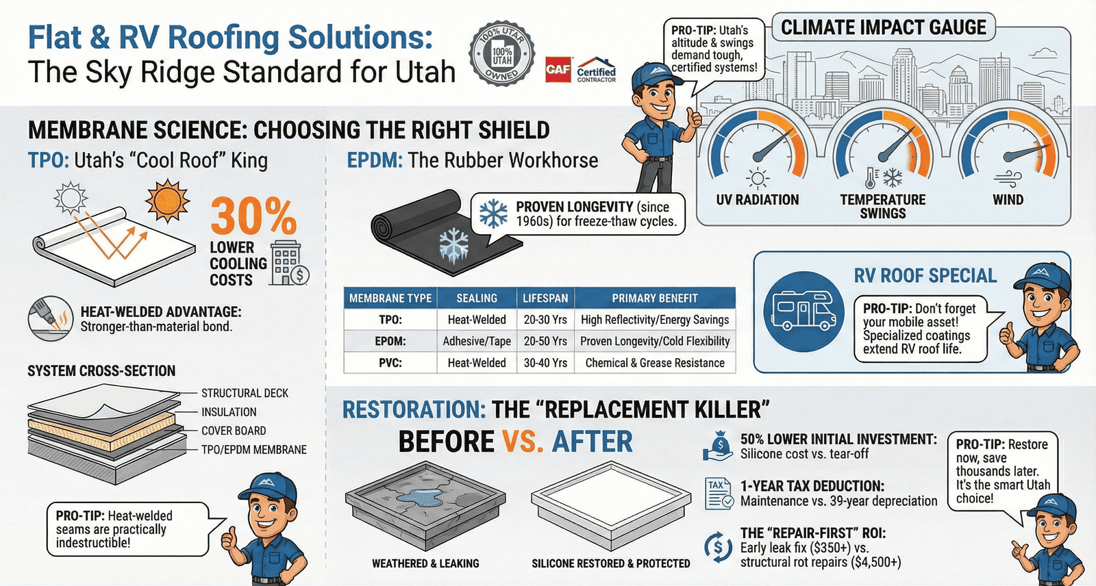 What is the minimum roof slope featured image showing roof pitch comparison
