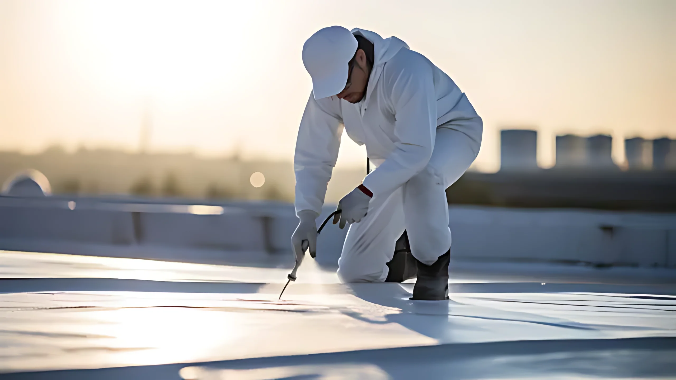 Large commercial TPO roof project in Utah showing scale and complexity