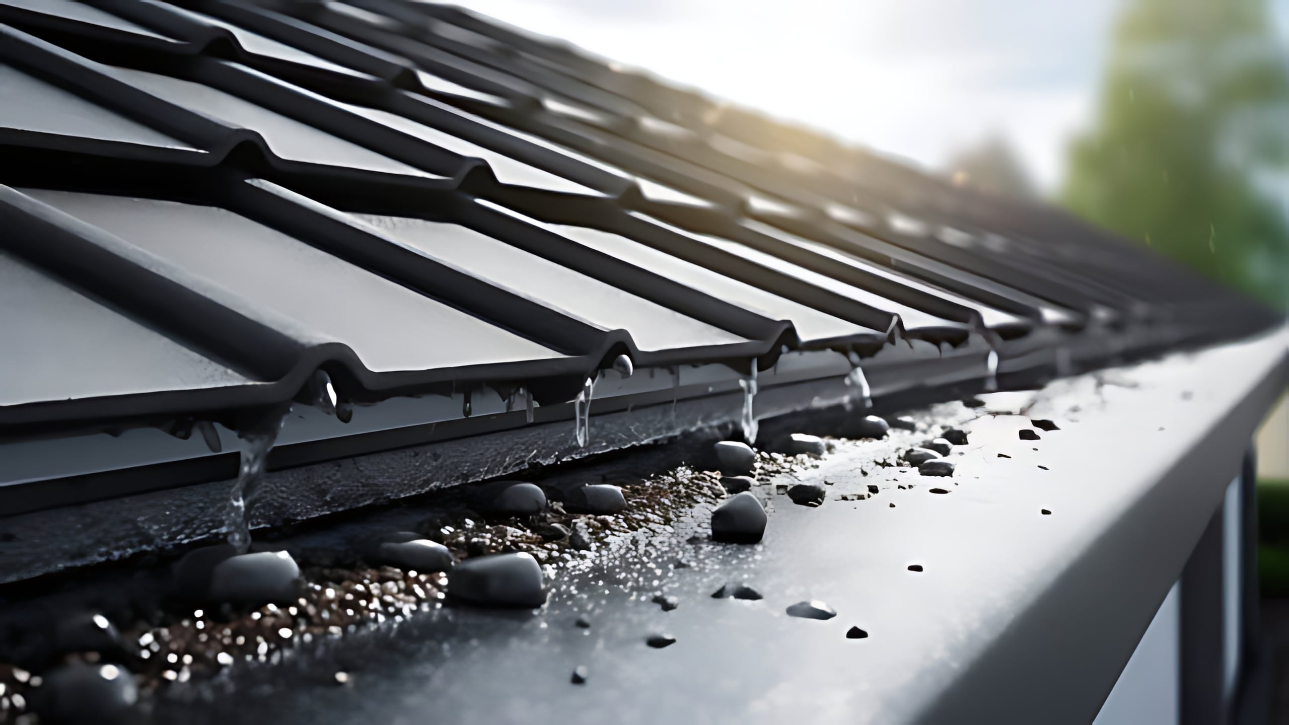 Homeowner reviewing contractor findings about roof shingle buckling and scope options