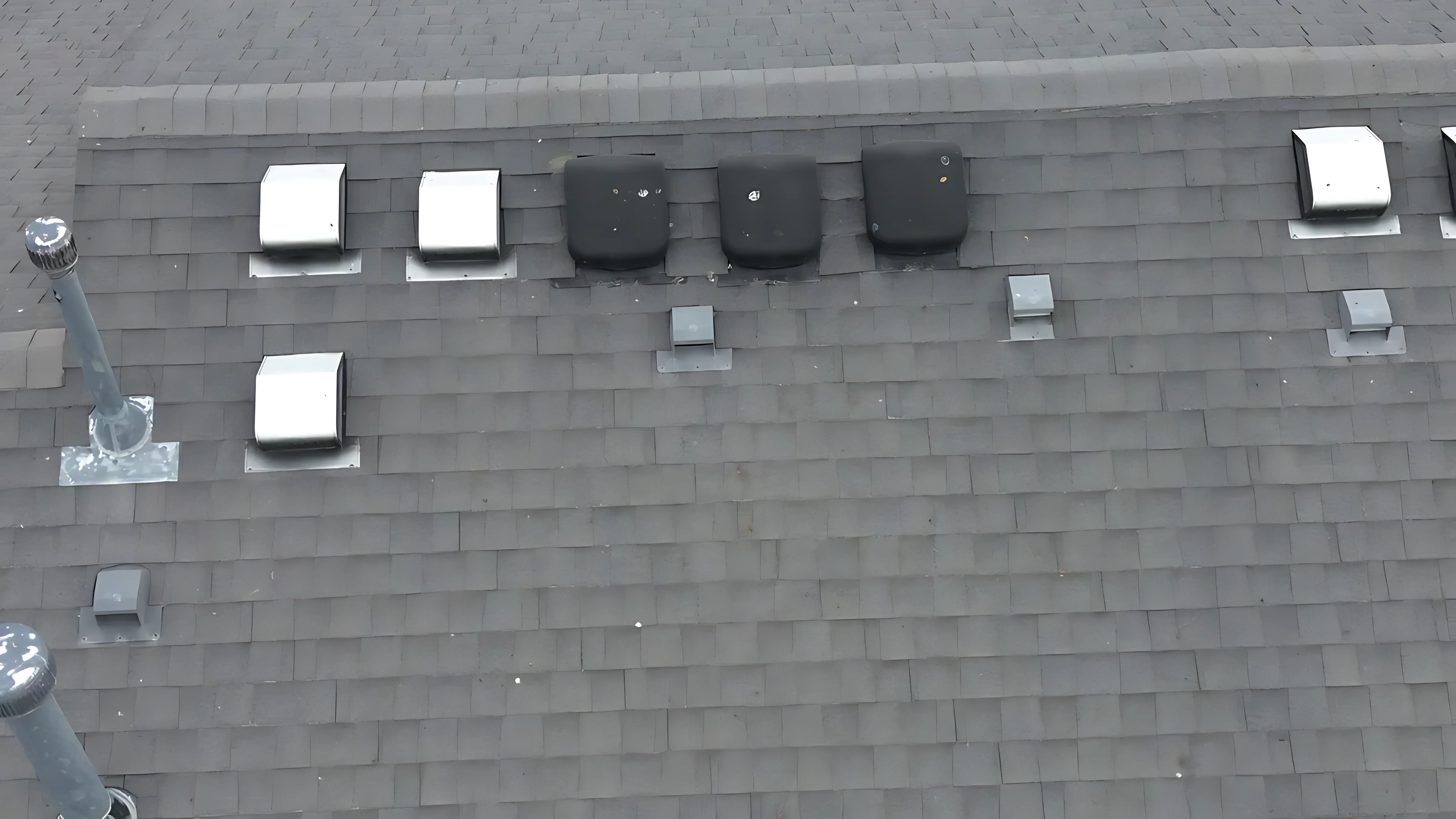 Heavy snowmelt and ice accumulation in a residential gutter system
