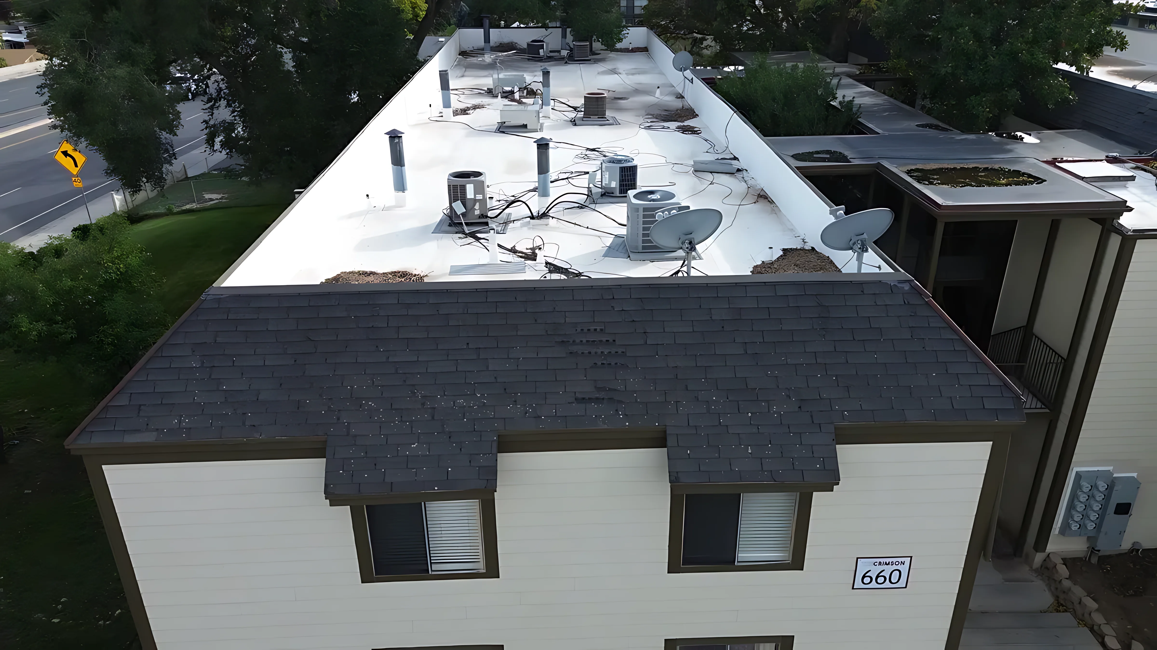 Commercial flat roof membrane installation overview