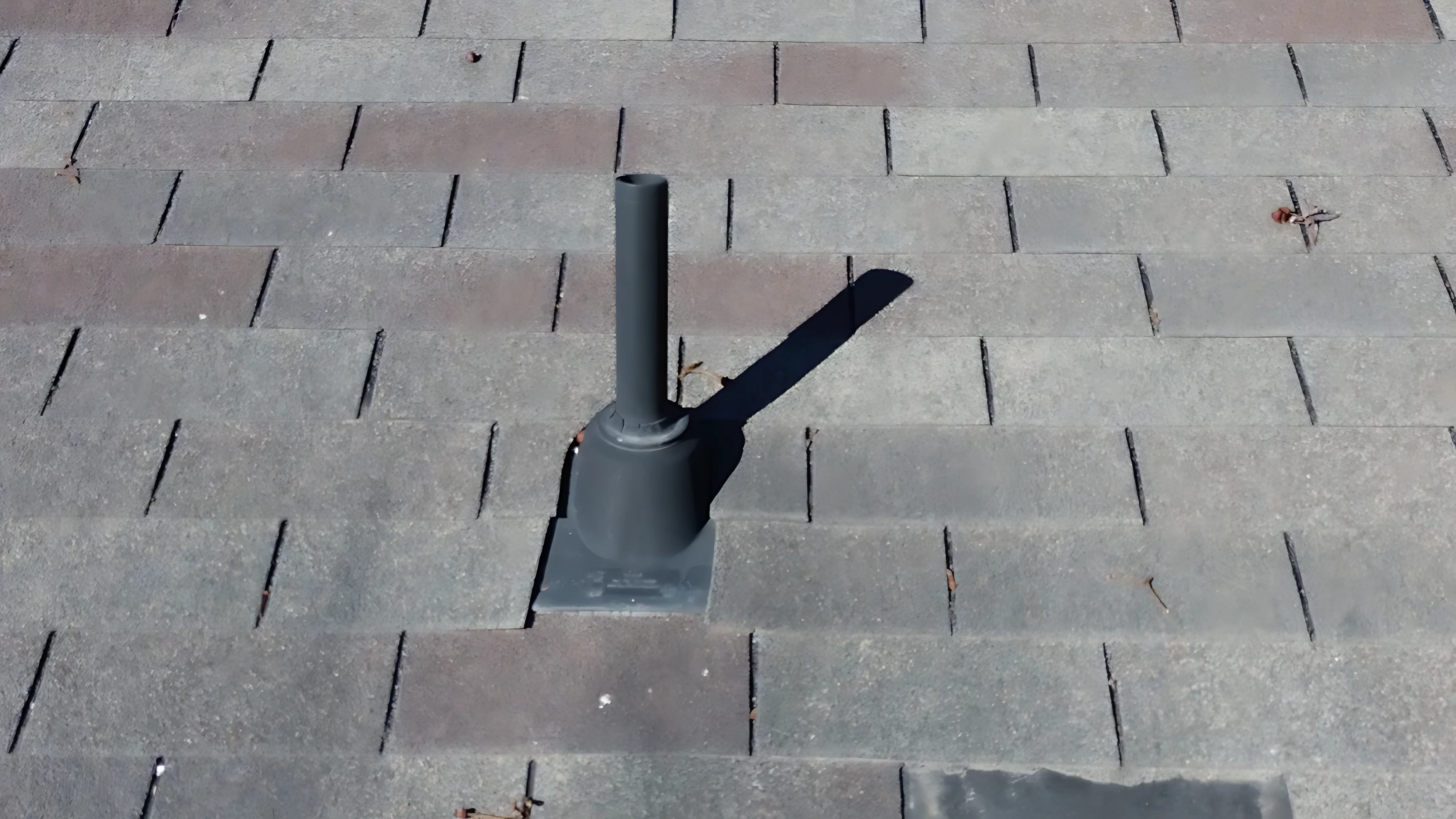 Residential roof progress aerial
