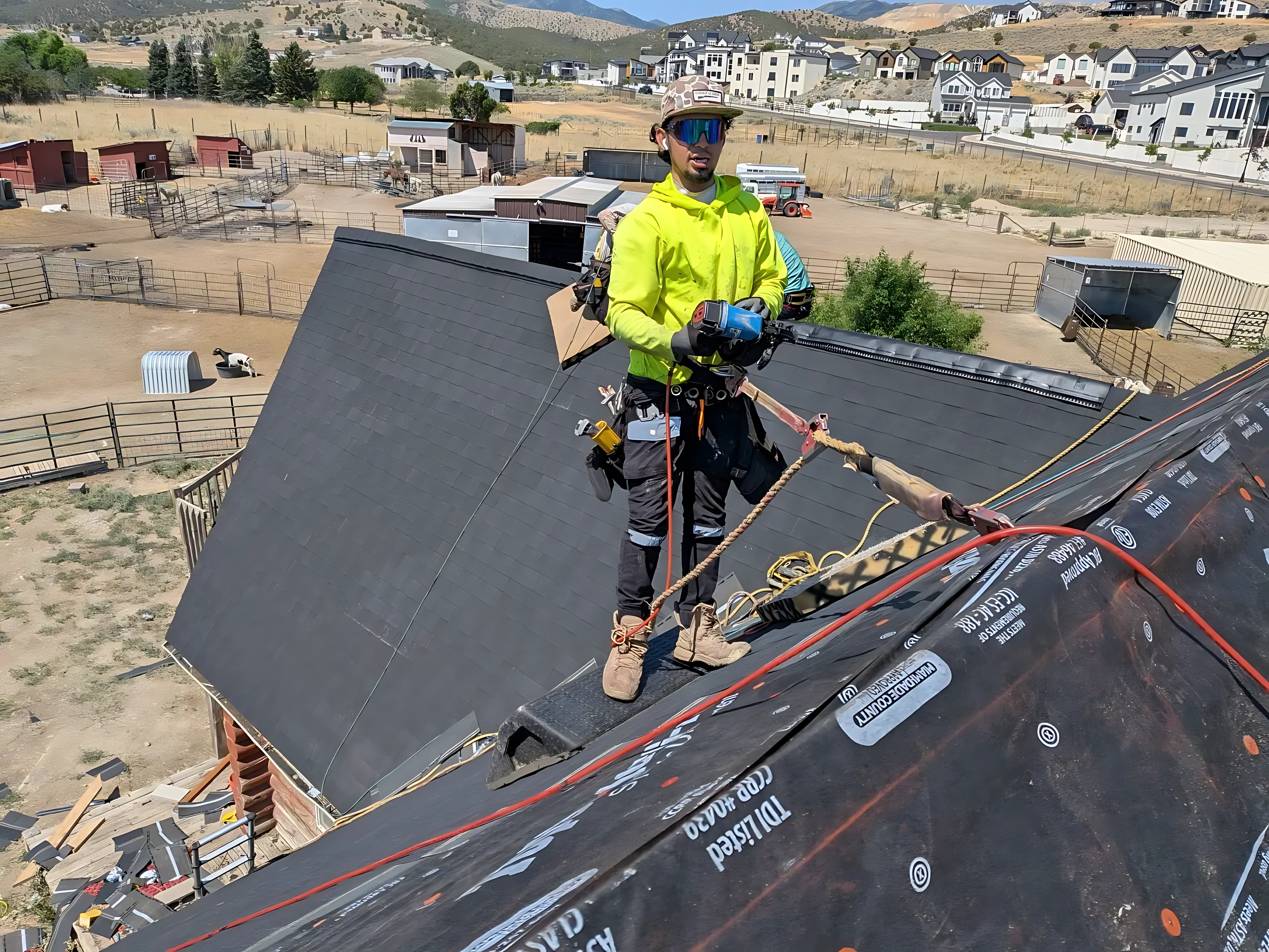 Sky Ridge Roofing — Utah roofing project aerial view